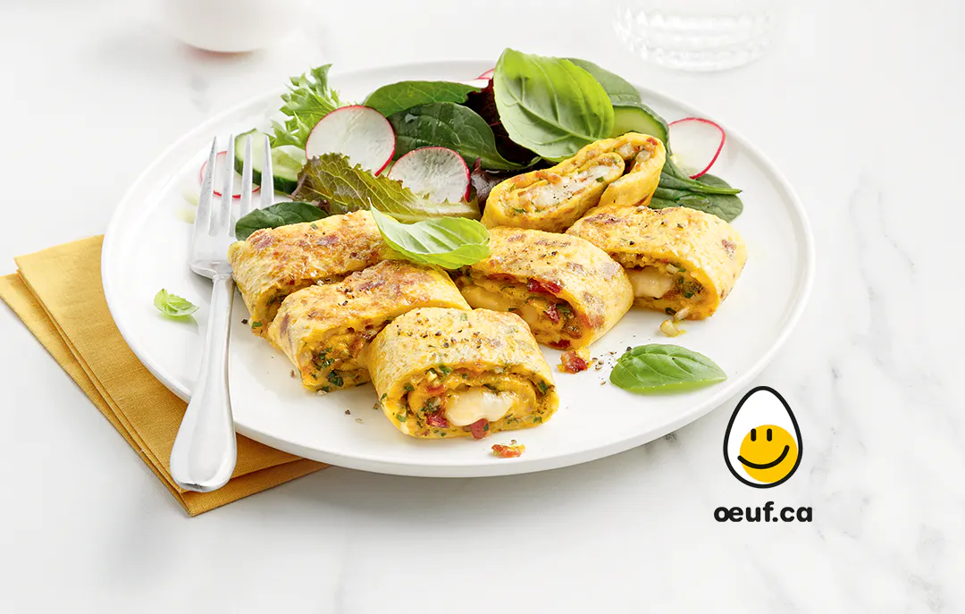 Omelette roulée ficello